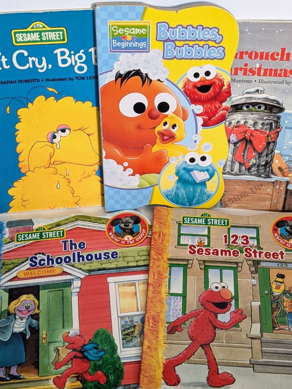 Vintage Sesame Street Children’s Books Bundle Lot of 5